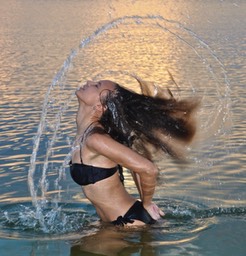 Girl in water